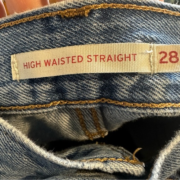 Levi’s High Waisted Straight Jean Women’s 28 Blue - Picture 8 of 10